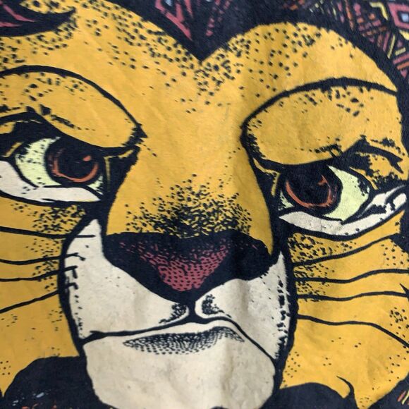 Disney Lion King Mufasa Graphic Print T-Shirt Unisex Short Sleeves Black Medium - Picture 8 of 11